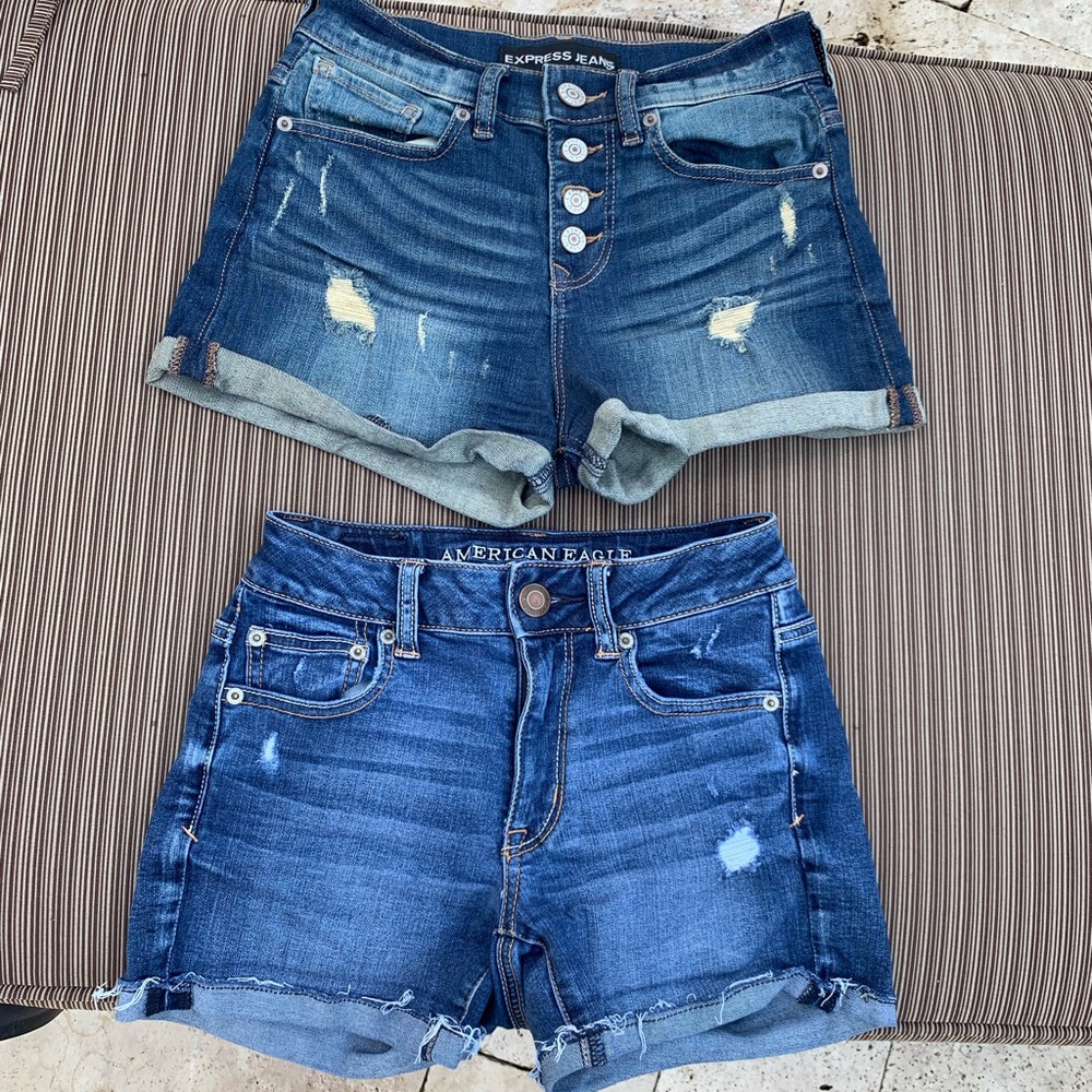 Express and American Eagle shorts